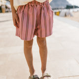 Retro Twill Shorts- Raspberry Jam