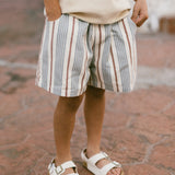 Retro Twill Shorts- Harbor Stripe