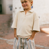 Retro Twill Shorts- Harbor Stripe