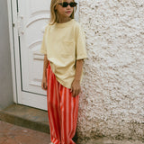 Pocket Graphic Tee- Fruit- Vintage Yellow