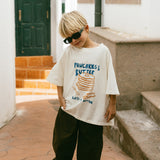 Graphic Tee- Pancakes & Butter- Cream