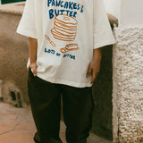Graphic Tee- Pancakes & Butter- Cream