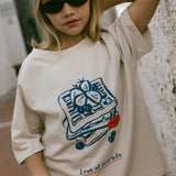 Graphic Tee- Waffles- Sand