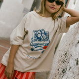 Graphic Tee- Waffles- Sand