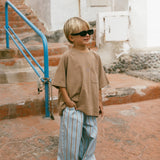 Retro Twill Pants- Blueberry Muffin