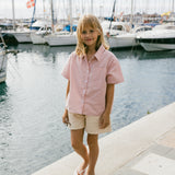 Boxy Button Up- Pink
