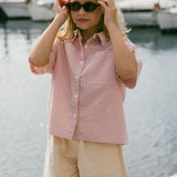 Boxy Button Up- Pink