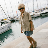 Boxy Button Up- Olive Green