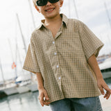 Boxy Button Up- Olive Green