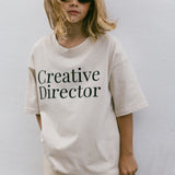 Graphic Tee- Creative Director- Sand