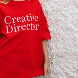 Graphic Tee- Creative Director- Red