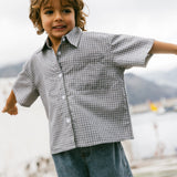 Wide Leg Denim Shorts- Medium Wash