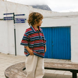 Baggy Barrel Stitch Jeans- Cream