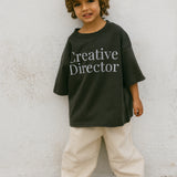 Baggy Barrel Stitch Jeans- Cream