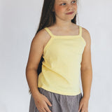 Ribbed Tank- Yellow