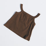 Ribbed Tank- Brown