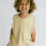 Boxy Tank- Pale Yellow
