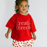 Retro Twill Shorts- Polka Dot- Red