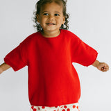 Retro Twill Shorts- Polka Dot- Red