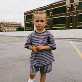 Blackberry Stripe Shorts