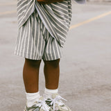 Coconut Cream Stripe Shorts