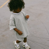 Coconut Cream Stripe Shorts