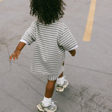 Coconut Cream Stripe Shorts