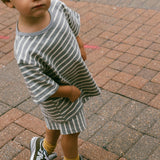 Coconut Cream Stripe Shorts