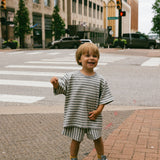 Coconut Cream Stripe Shorts