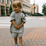 Coconut Cream Stripe Shorts