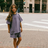 Blackberry Stripe Shorts