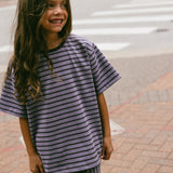 Blackberry Stripe Tee