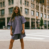 Blackberry Stripe Tee