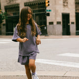 Blackberry Stripe Shorts