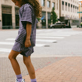 Blackberry Stripe Shorts