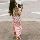 Barrel Jeans- Powder Pink