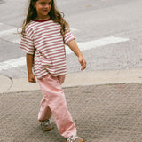 Berry Milk Stripe Tee