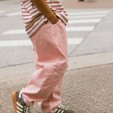 Barrel Jeans- Powder Pink