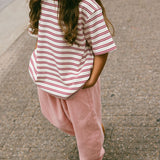Berry Milk Stripe Tee