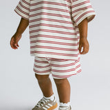 Berry Milk Stripe Shorts
