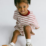 Berry Milk Stripe Shorts