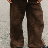 Waffle Pants- Brown