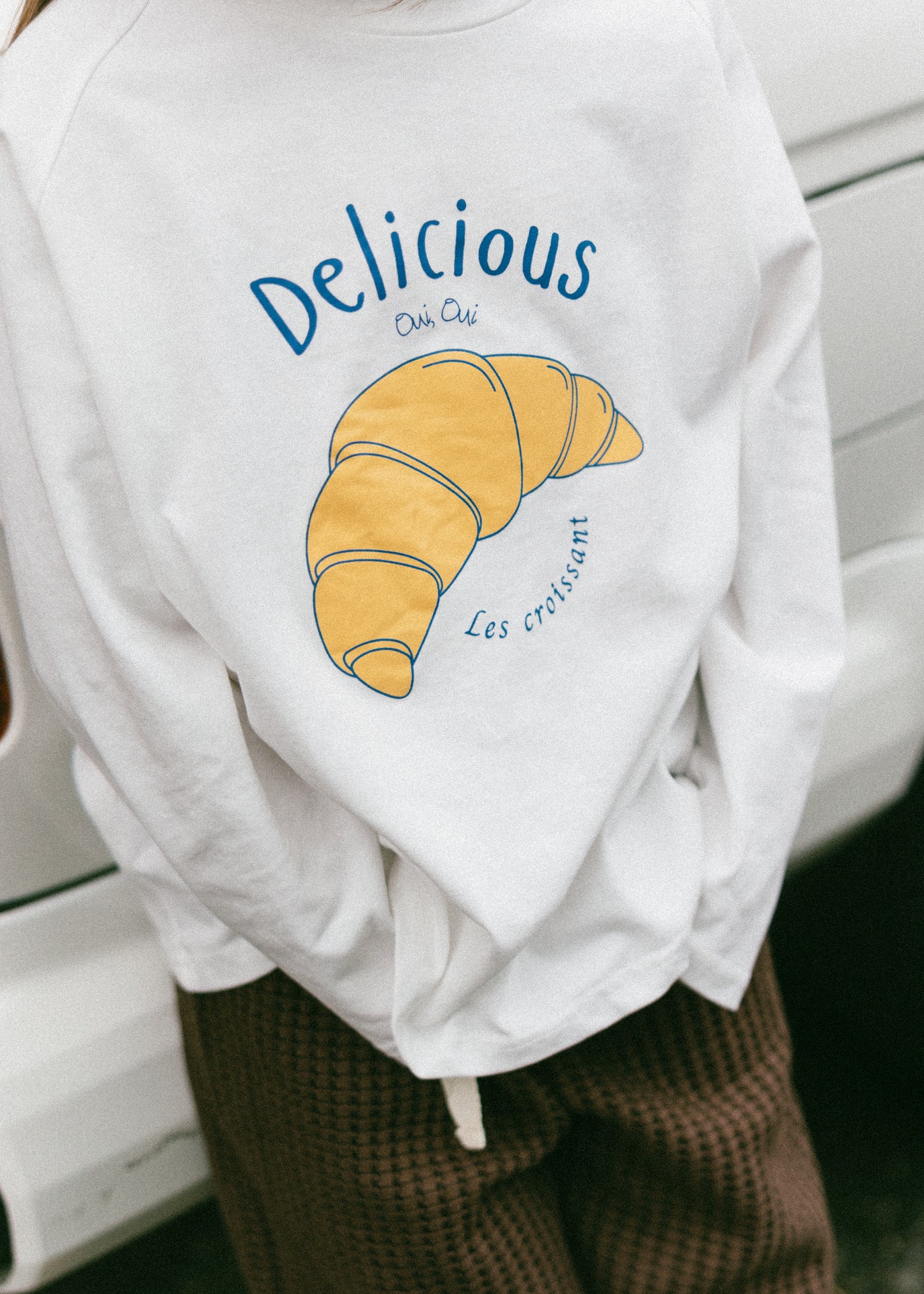 Graphic Long Sleeve- Croissant