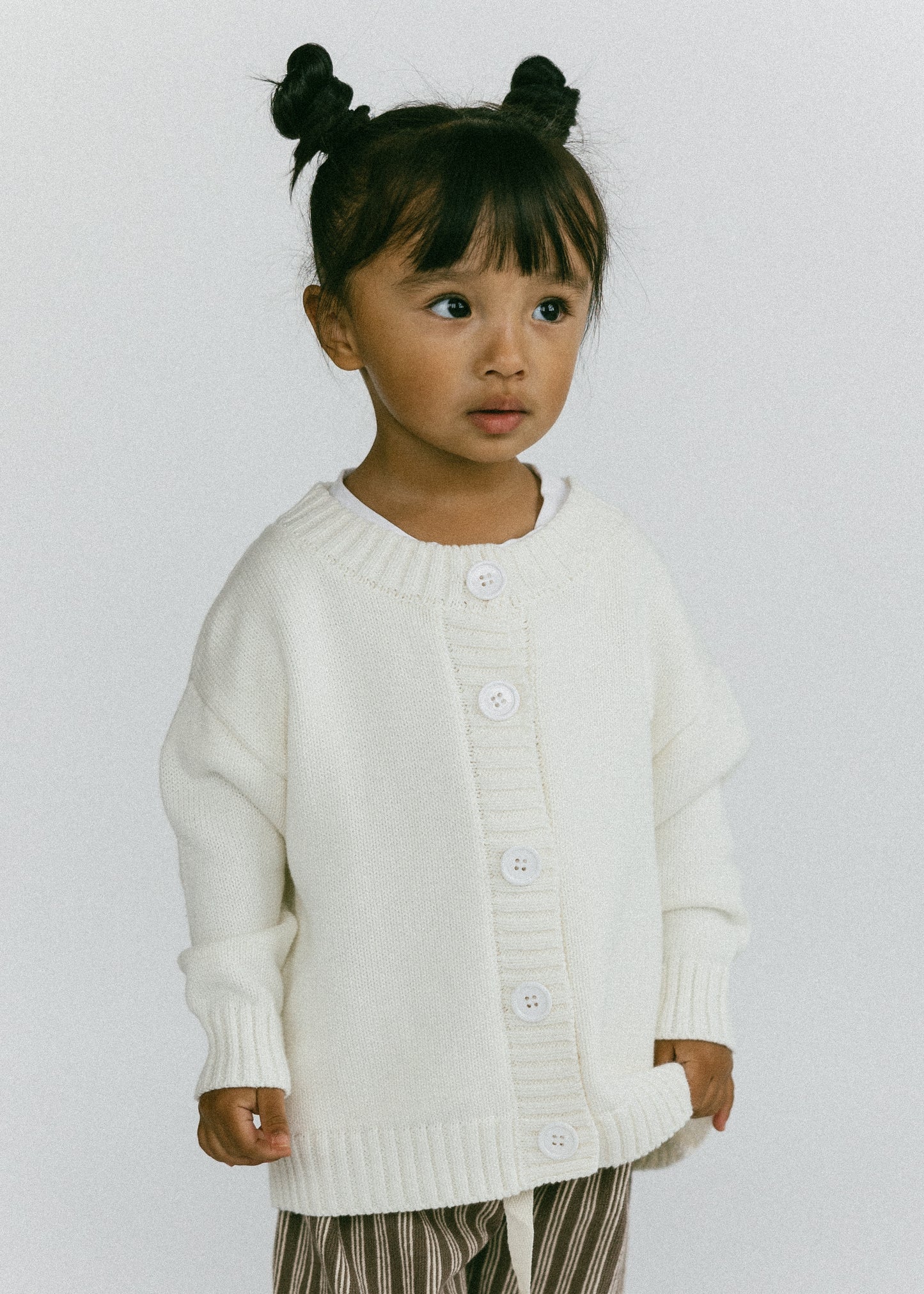 Cotton Cardigan- Ivory