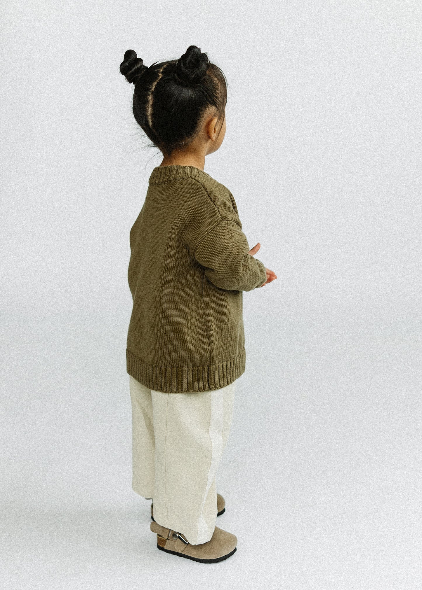 Cotton Cardigan- Olive