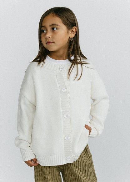 Cotton Cardigan- Ivory