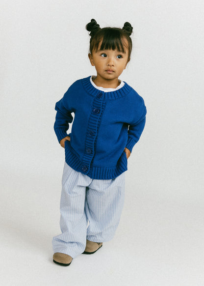 Cotton Cardigan- Blue