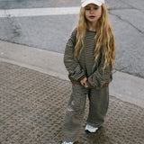 Everyday Stripe Pants- Brown
