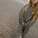 Everyday Stripe Pants- Brown