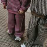 Everyday Stripe Pants- Brown